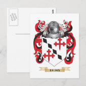 Ekins-Wappen Postkarte (Vorne/Hinten)