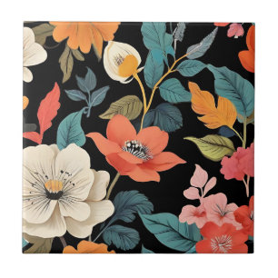 Eklectic Floral Vintag Botanisch Fliese