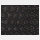 Eklectic Owl Blanket Fleecedecke (Vorderseite (Horizontal))