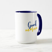 Eklektische Kosmische Blüte Moderne Retro Dunkle B Tasse (VorderseiteRechts)
