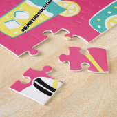 eklektische Sommerelemente, Vintage nahtlose Backg Puzzle (Seite)