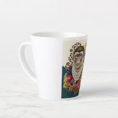 Eklektischer Affe mit Perlen Latte Tasse, Chic Max Milchtasse (Linke Ecke)