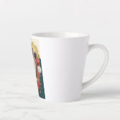 Eklektischer Affe mit Perlen Latte Tasse, Chic Max Milchtasse (Rechts)