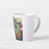 Eklektischer Leguan mit Perlen Latte-Mug, Chic Max Milchtasse (Rechte Ecke)