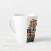 Eklektischer Leopard mit Perlen Latte Tasse, Chic Milchtasse (Linke Ecke)