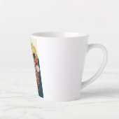 Eklektischer Leopard mit Perlen Latte Tasse, Chic Milchtasse (Rechts)