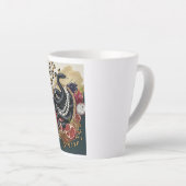 Eklektischer Schlangen-mit-Perlen-Latte-Mug, Chic Milchtasse (Rechte Ecke)
