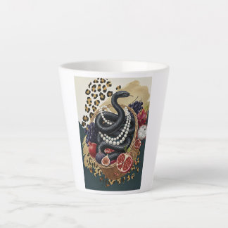 Eklektischer Schlangen-mit-Perlen-Latte-Mug, Chic Milchtasse