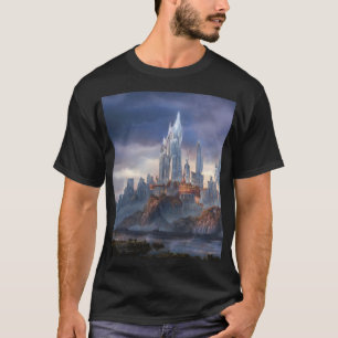 Eklektisches Blumenmuster, nahtloses vintage-tropi T-Shirt