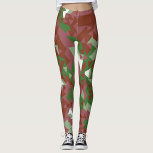 Eklektisches Mod-Retro-geometrisches Weihnachtsmus Leggings