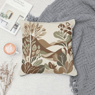 Eklektisches Natürliches Terrakotta Boho Rustikal Kissen