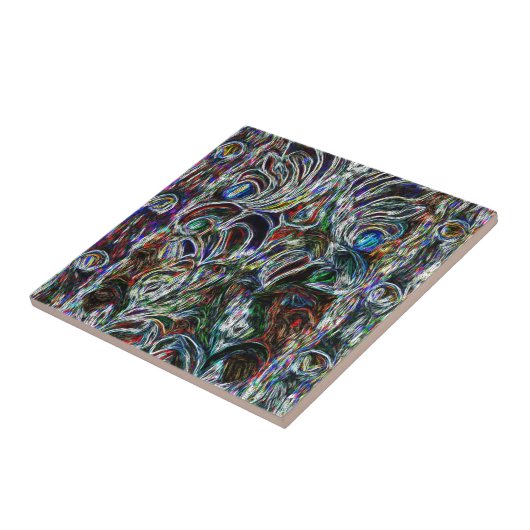 Eklektisches Vintages beflecktes Glas Fliese (Seite)