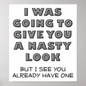 Eklig Look Funny Poster (Vorne)