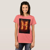 Eklige brennende Frau T-Shirt (Vorne ganz)