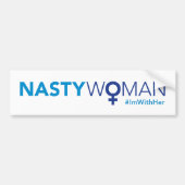 Eklige Frau Autoaufkleber (Vorne)