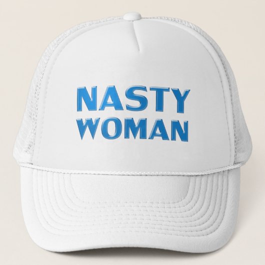 "eklige Frau" blau Truckerkappe (Vorderseite)
