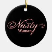 Eklige Frau Keramikornament (Vorne)