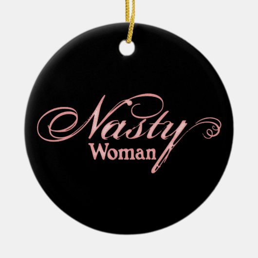 Eklige Frau Keramikornament (Vorne)