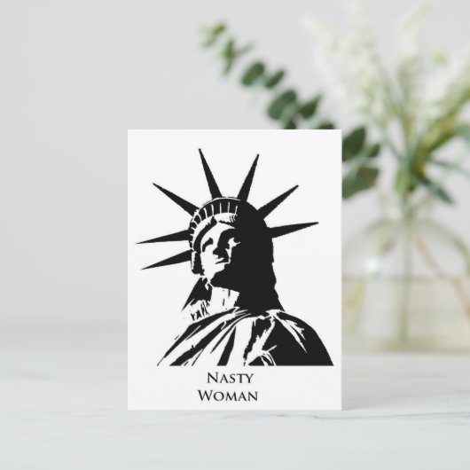 Eklige Frau Postkarte (Stehend Vorderseite)