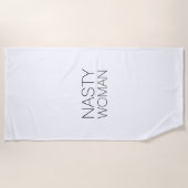 eklige Frau schwarz Strandtuch (Vorderseite)