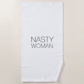 eklige Frau schwarz Strandtuch (Vorderseite)