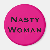 Eklige Frau, schwarzer Text auf heiß rosa