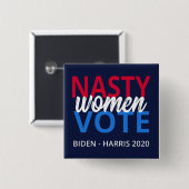 Eklige Frauen - Abstimmung II Button (Vorne & Hinten)