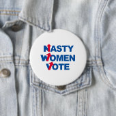 Eklige Frauen-Abstimmung -- Präsidentschaftswahl Button (Beispiel)