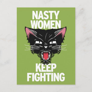 Eklige Frauen Behielt Kämpfe Postkarte