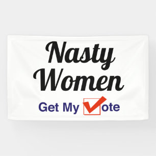 Eklige Frauen bekommen meine Stimme Banner