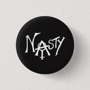 Eklige Frauen-kleines Knopf-Button - widerstehen Button