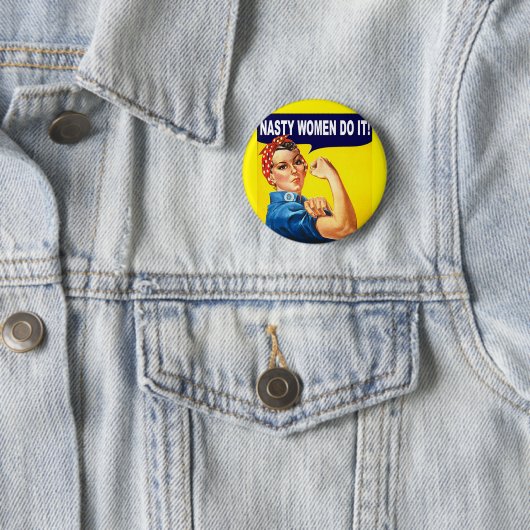 Eklige Frauen knöpft es Button (Beispiel)