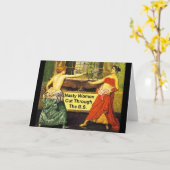 Eklige Frauen schnitten das B.S. - Gruß-Karte Karte (Gelbe Blume)