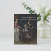 Eklige Frauen schreiben an die Regierung Postkarte (Stehend Vorderseite)