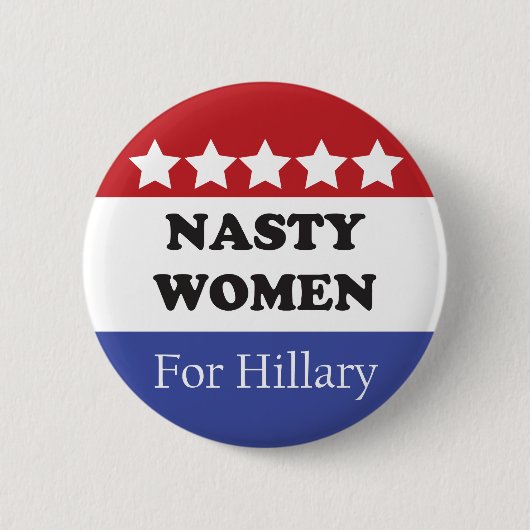Eklige Frauen stimmen für Hillary Button (Vorderseite)