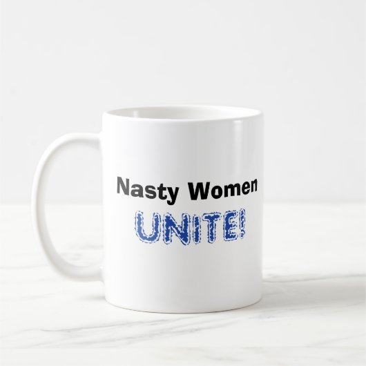 Eklige Frauen VEREINIGEN! Mit Kamala Kaffeetasse (Links)