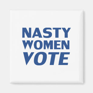 "eklige Frauen wählen" blau Magnet