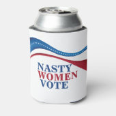 Eklige Frauen wählen feministische Politik Dosenkühler (Kanne Rückseite)