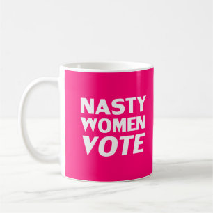 Eklige Frauen wählen - Magenta, heiß rosa, weiß Kaffeetasse