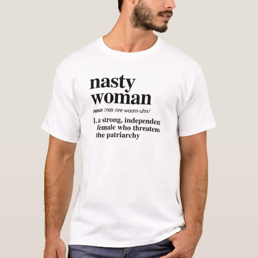 Eklige Frauendefinition T-Shirt (Vorderseite)