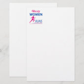 Eklige Frauenrennen Briefpapier (Vorne/Hinten)