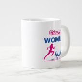 Eklige Frauenrennen Jumbo-Tasse (Vorderseite Rechts)