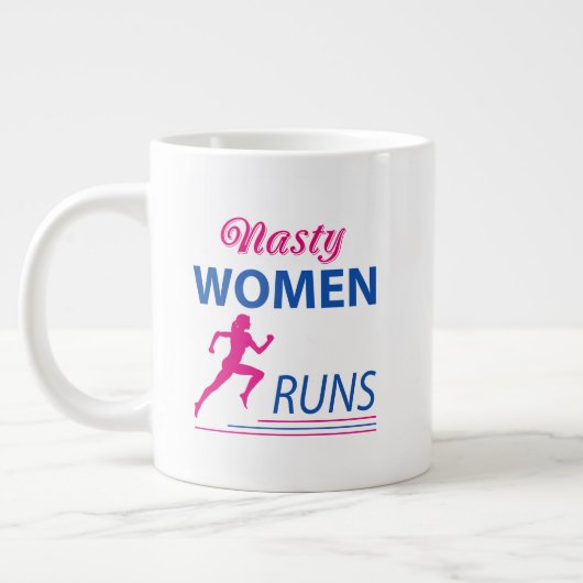 Eklige Frauenrennen Jumbo-Tasse (Links)