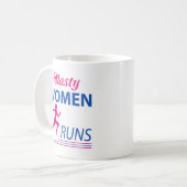 Eklige Frauenrennen Kaffeetasse (Vorderseite Links)