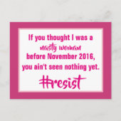Eklige Frauenresist Postkarte (Vorderseite)