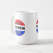 Eklige Frauenwahl | Frauen Power Frauengeschenk Kaffeetasse (Vorderseite Links)