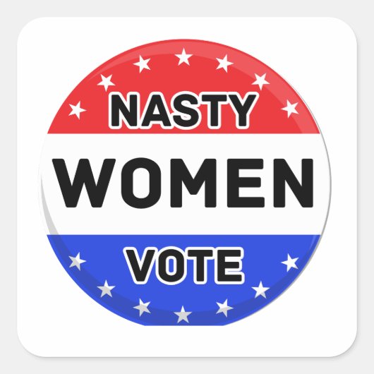 Eklige Frauenwahl | Frauen Power Frauengeschenk Quadratischer Aufkleber (Vorderseite)