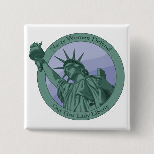 Eklige Freiheitsstatue der First Lady Button