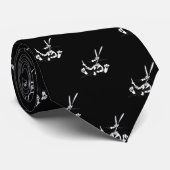 Eklige Kaninchen-"Schwarzhändler-Häschen" Krawatte (Gerollt)