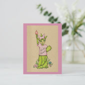 Eklige Lady Liberty Postkarte (Stehend Vorderseite)